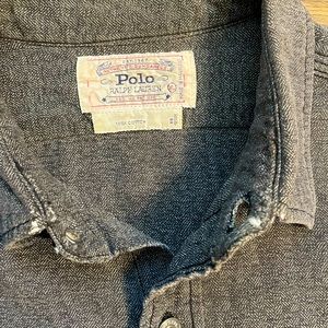Ralph Lauren Pre RRL Dungaree riveted work shirt.